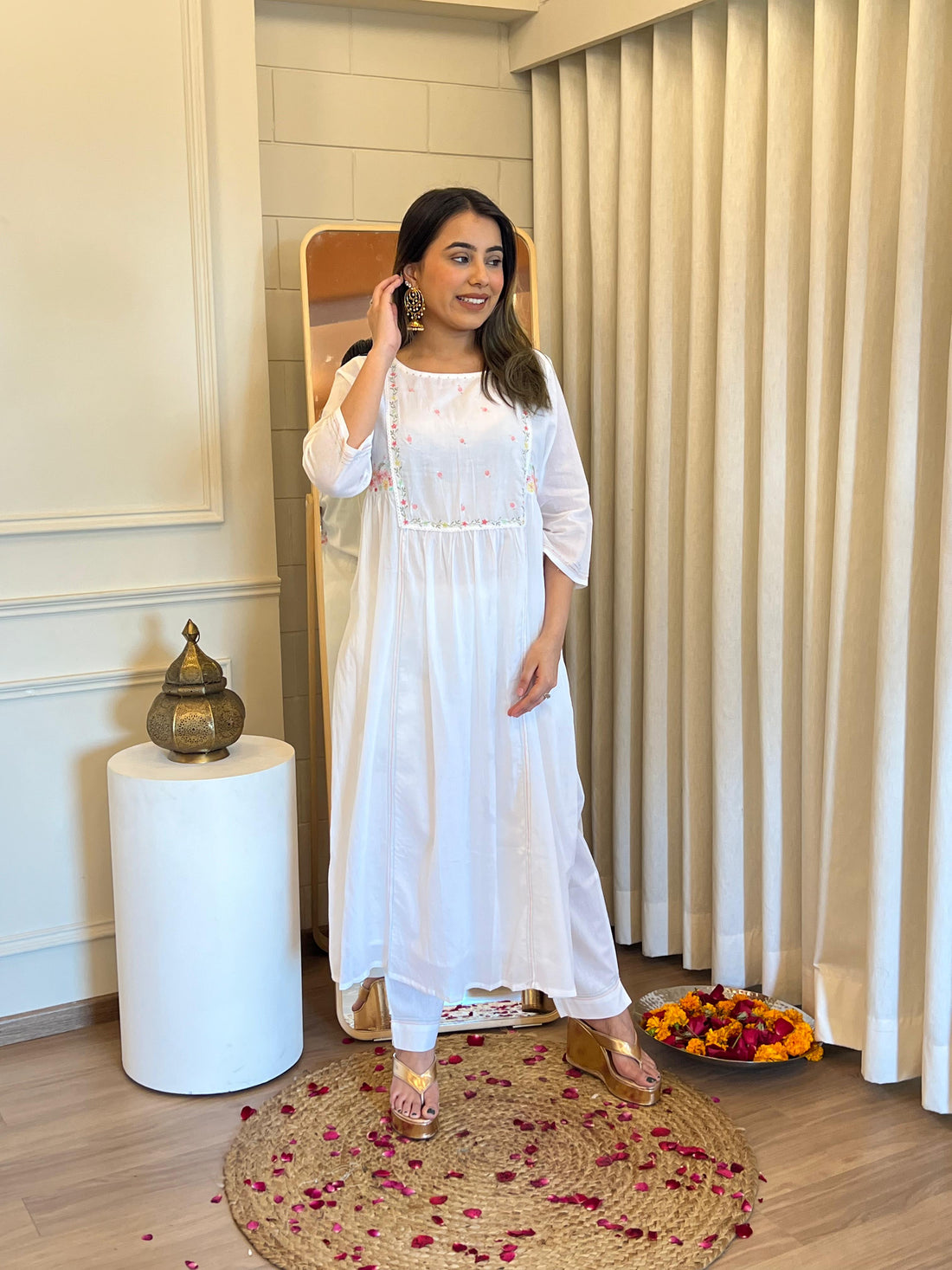 Stylish White Pant Set for Women – A Must-Have Western Wear for Formal & Casual Events