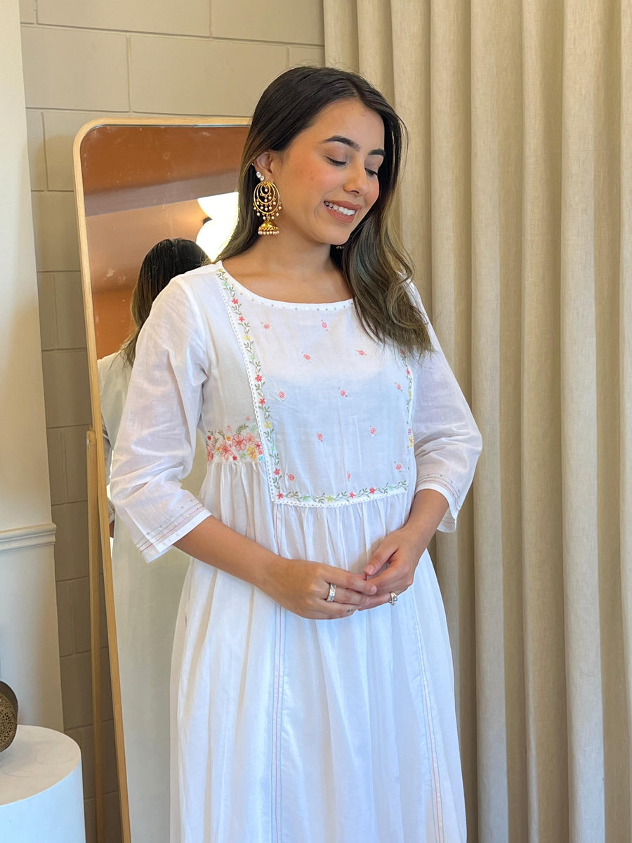 Stylish White Pant Set for Women – A Must-Have Western Wear for Formal & Casual Events