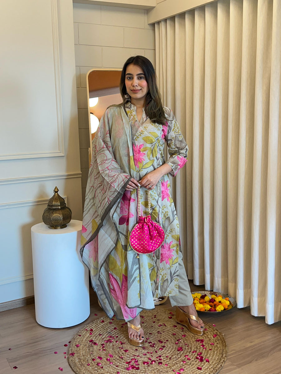 Beautiful Beige Dupatta Set for Women – Designer Anarkali, Palazzo & Straight Suit Styles