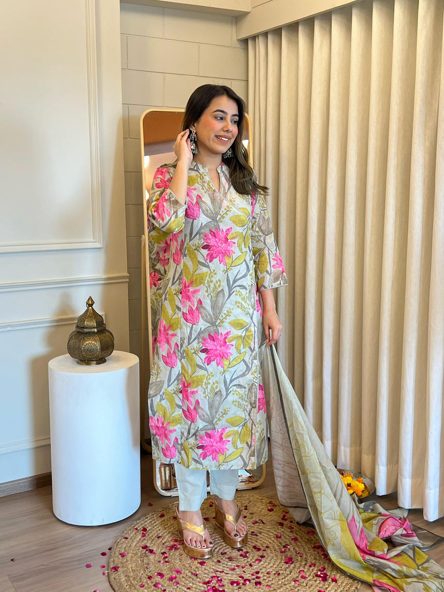 Beautiful Beige Dupatta Set for Women – Designer Anarkali, Palazzo & Straight Suit Styles
