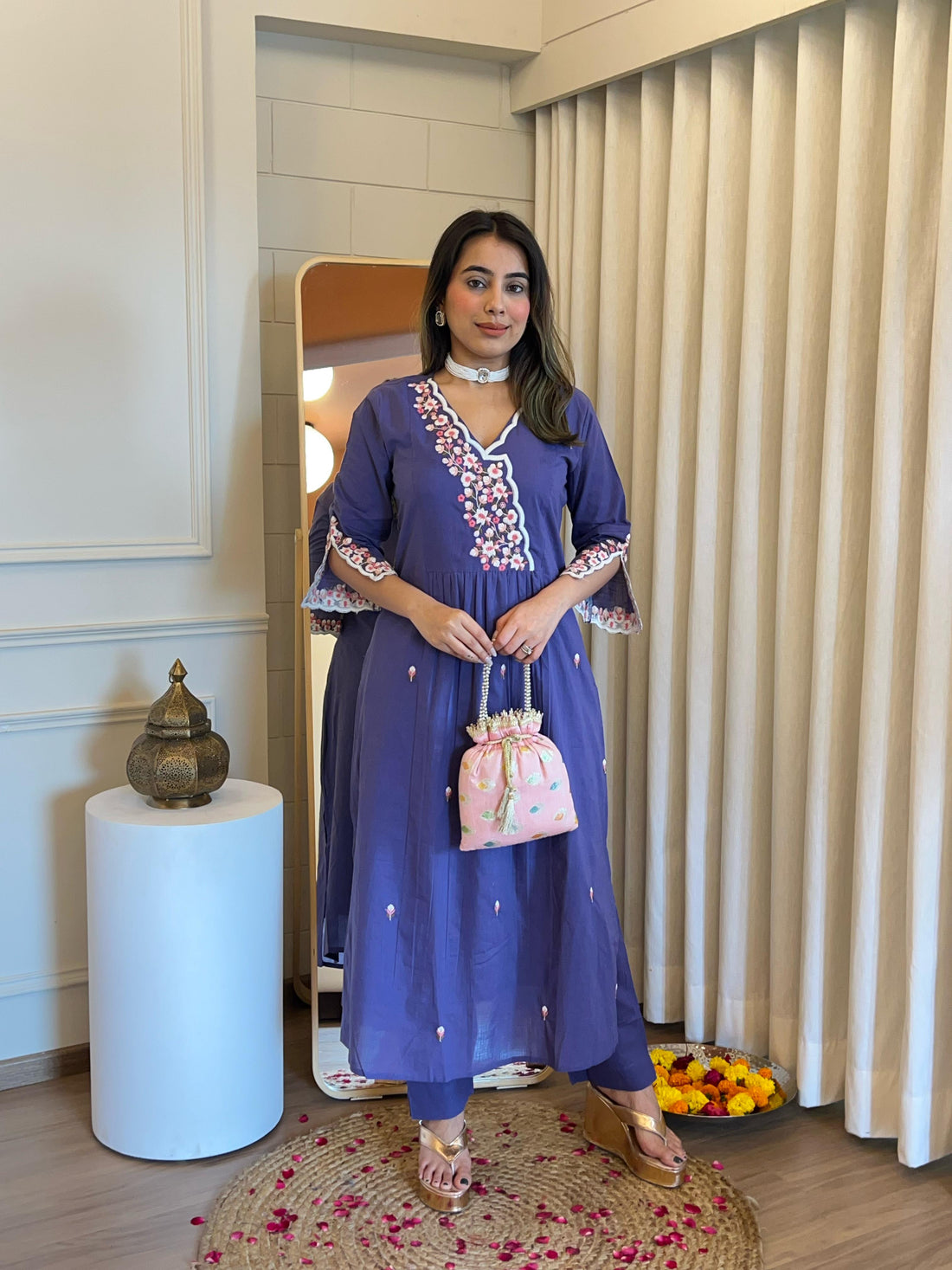 Latest Blue Pant Set for Women – Chic & Trendy Outfit for Work, Casual & Party Wear