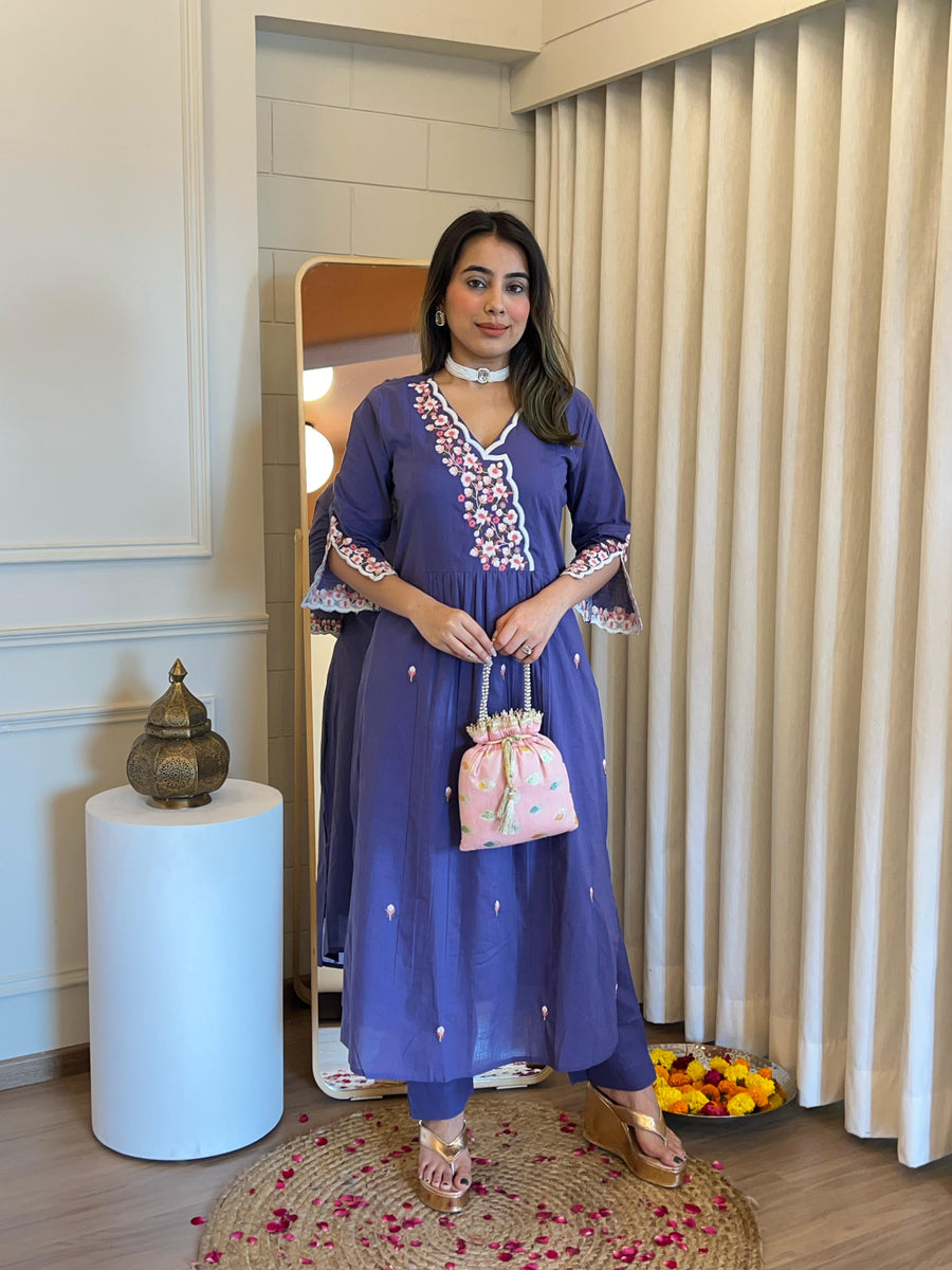 Latest Blue Pant Set for Women – Chic & Trendy Outfit for Work, Casual & Party Wear