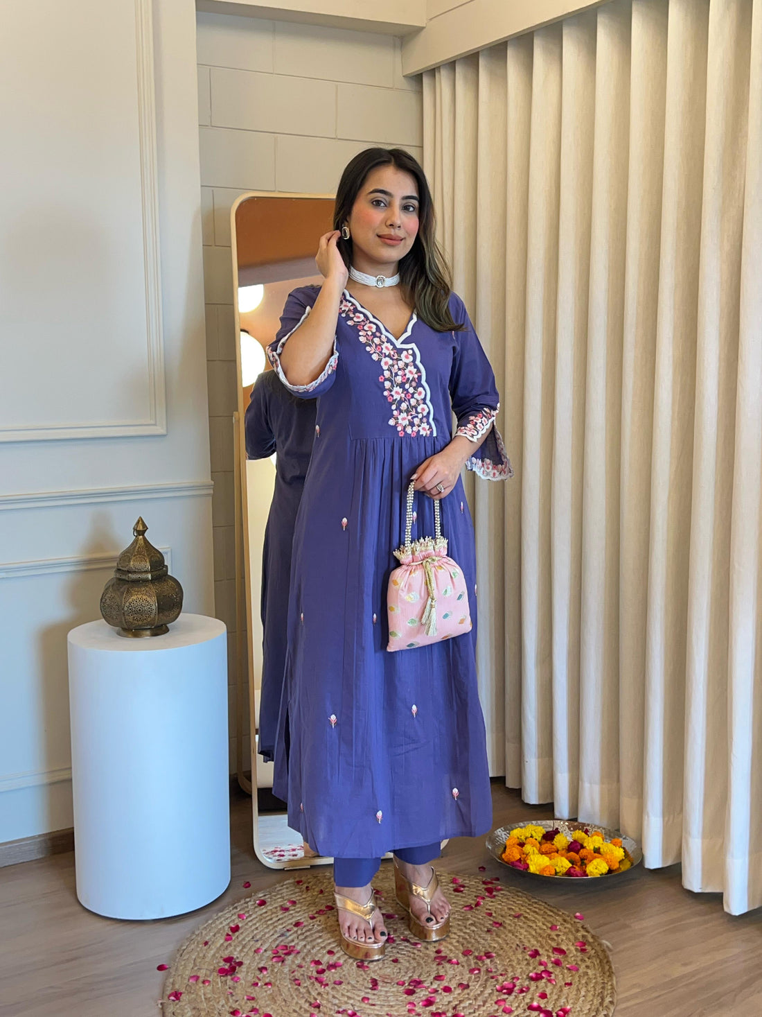 Latest Blue Pant Set for Women – Chic & Trendy Outfit for Work, Casual & Party Wear