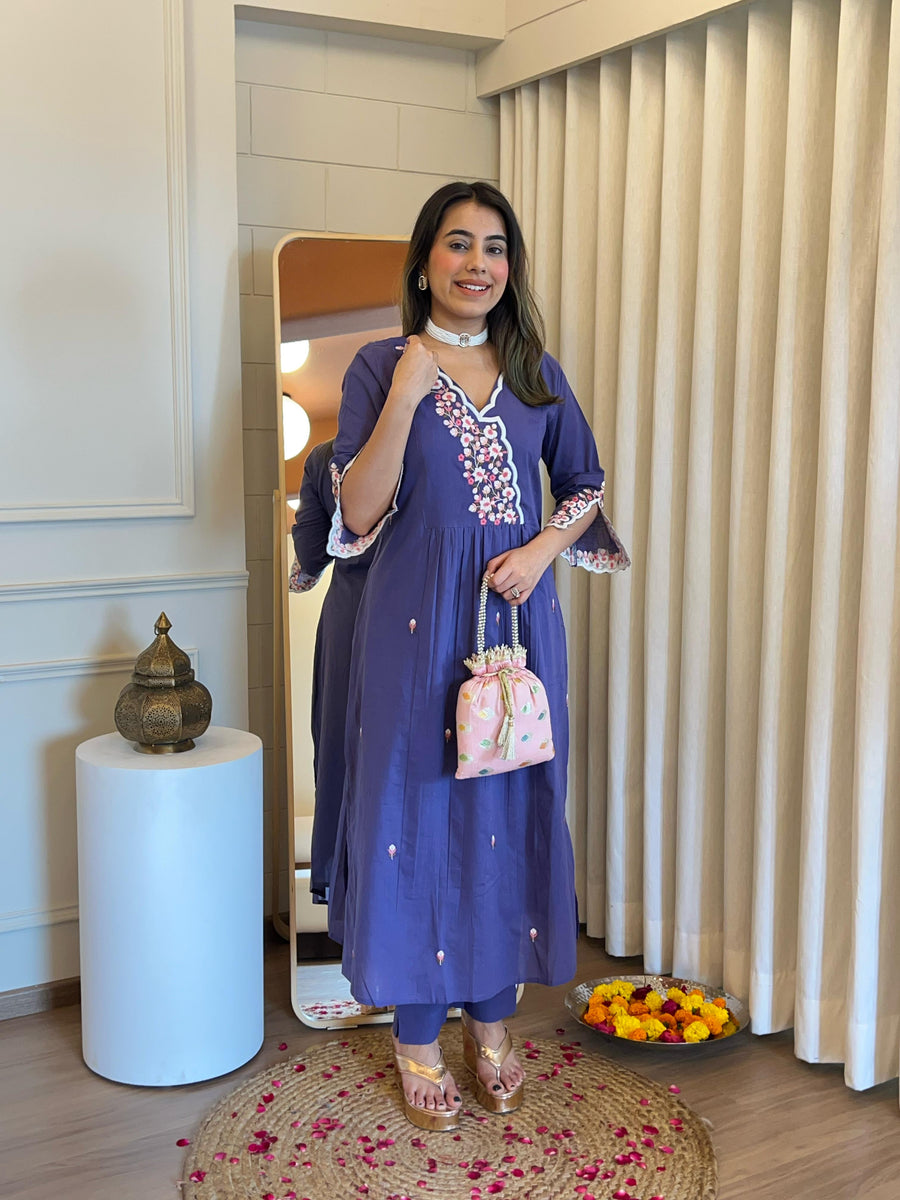 Latest Blue Pant Set for Women – Chic & Trendy Outfit for Work, Casual & Party Wear