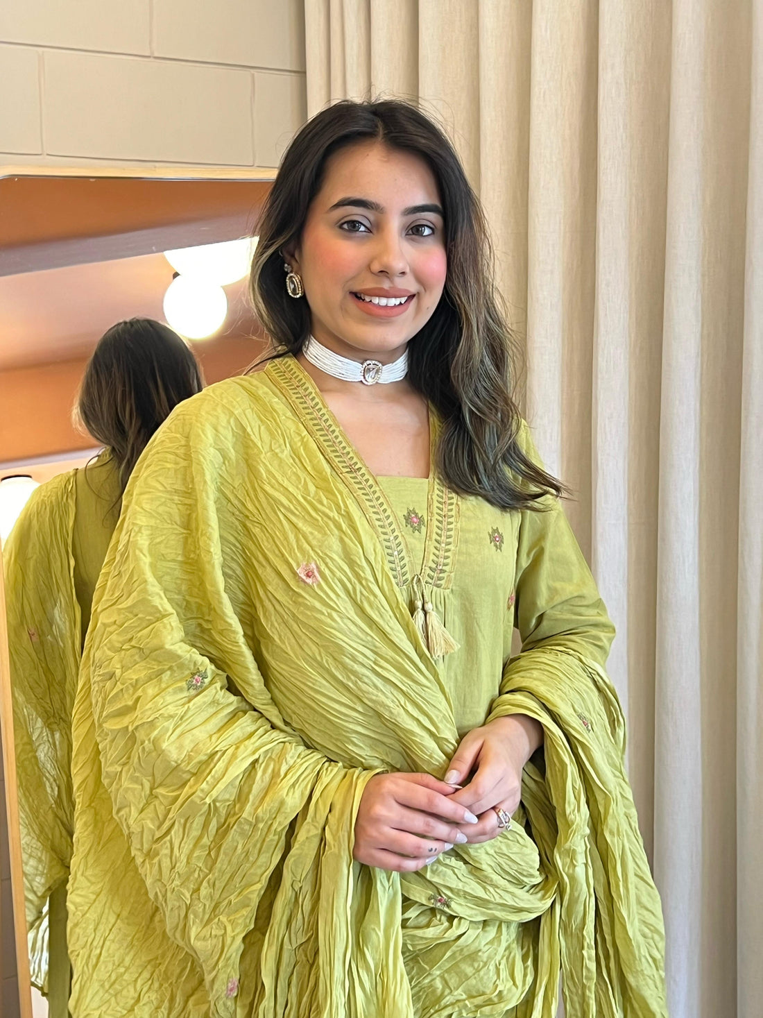 Latest Light Green Dupatta Set for Women – Stylish & Comfortable Traditional Suit for Party Wear