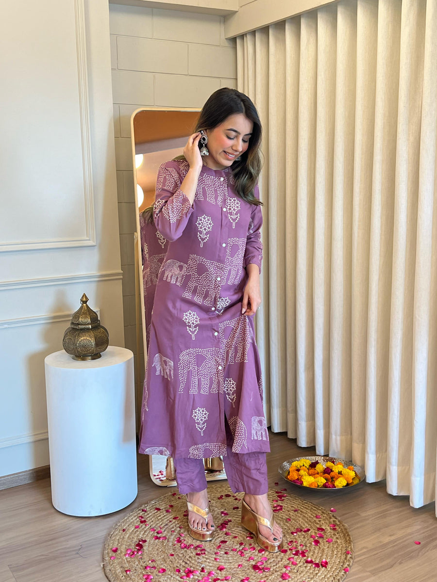 Latest Purple Pant Set for Women – Chic & Elegant Formal and Casual Wear Online