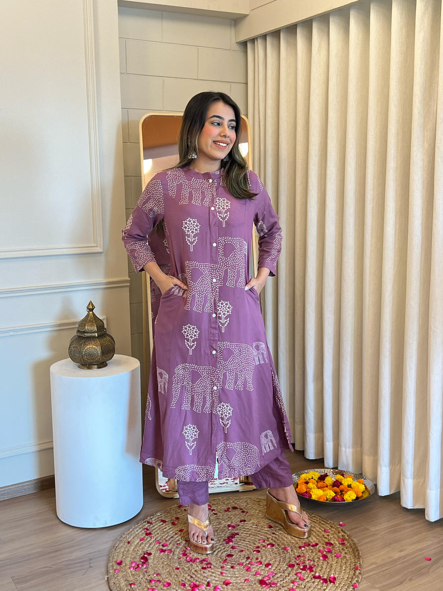 Latest Purple Pant Set for Women – Chic & Elegant Formal and Casual Wear Online