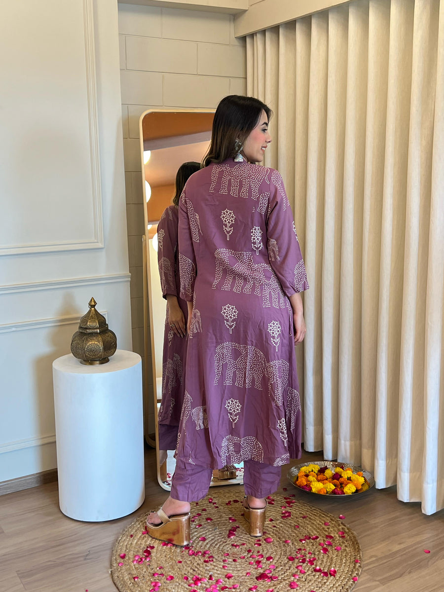 Latest Purple Pant Set for Women – Chic & Elegant Formal and Casual Wear Online