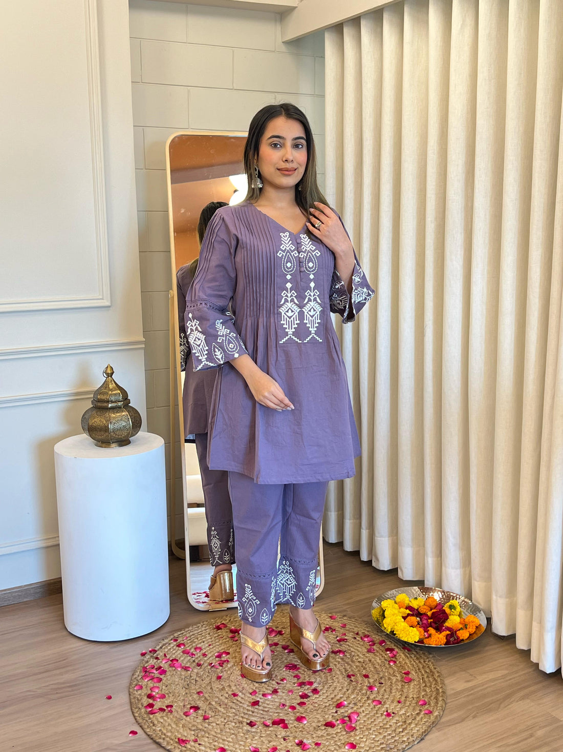 Latest Purple Pant Set for Women – Chic and Elegant Western Wear for Casual & Office Looks