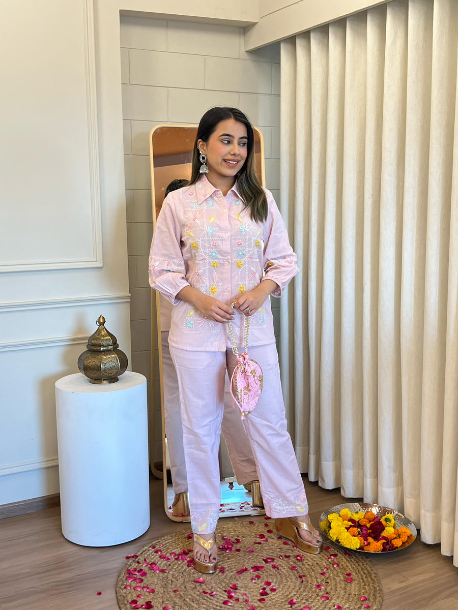 Stylish Pink Cord Set for Women – Perfect Two-Piece Outfit for Every Occasion