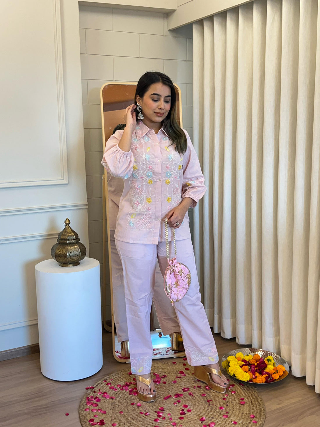Stylish Pink Cord Set for Women – Perfect Two-Piece Outfit for Every Occasion
