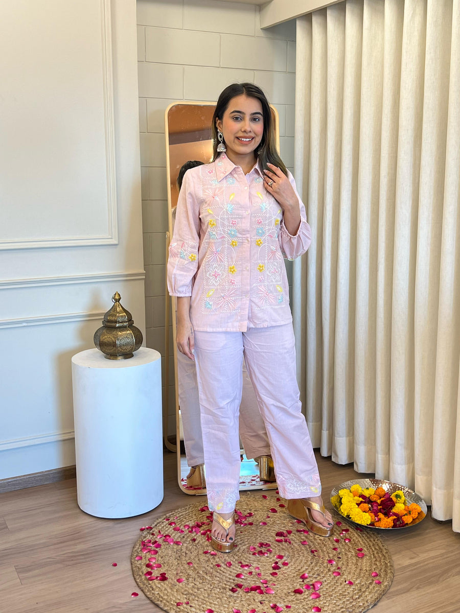 Stylish Pink Cord Set for Women – Perfect Two-Piece Outfit for Every Occasion