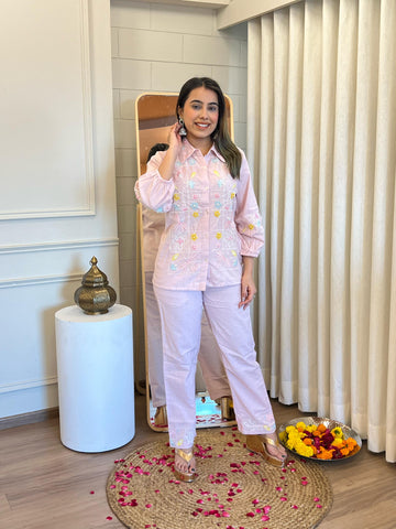 Stylish Pink Cord Set for Women – Perfect Two-Piece Outfit for Every Occasion
