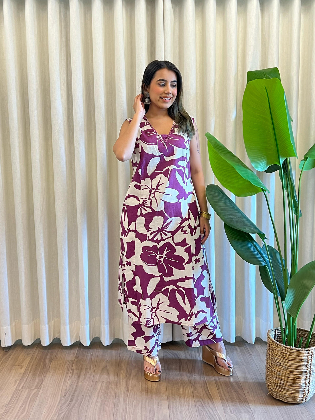 Latest Purple Cord Set for Women – Perfect Lounge, Travel & Streetwear