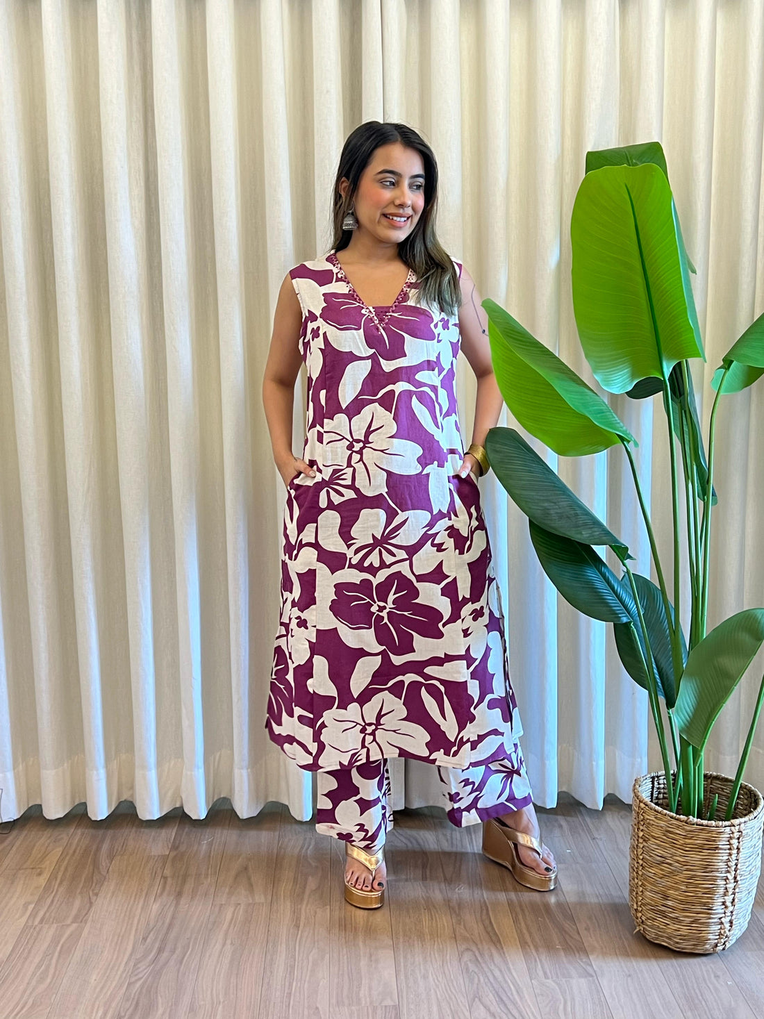 Latest Purple Cord Set for Women – Perfect Lounge, Travel & Streetwear