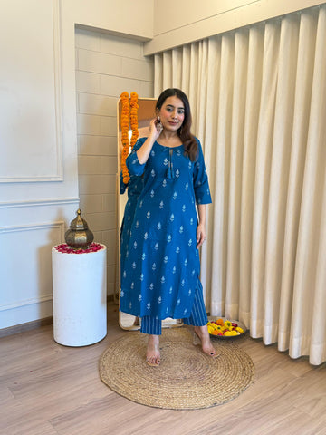 Latest Blue Pant Set for Women – A Versatile Choice for Work & Leisure