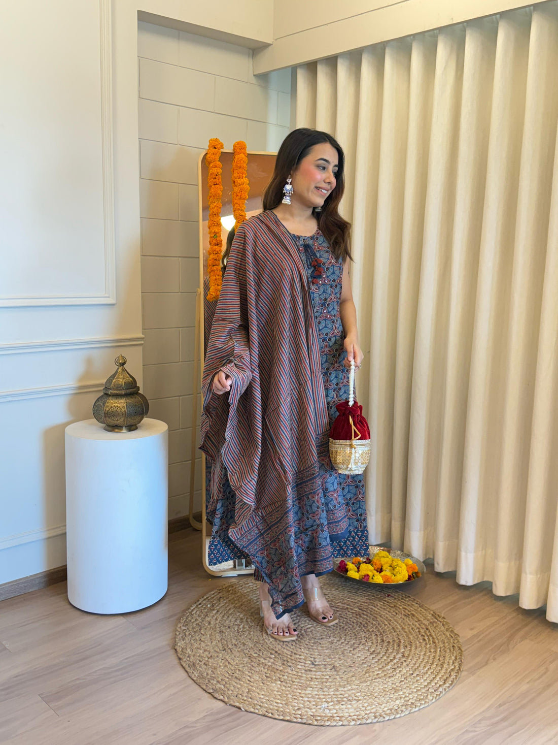 Latest Designer Gray Dupatta Set for Women – Perfect for Festive and Party Wear