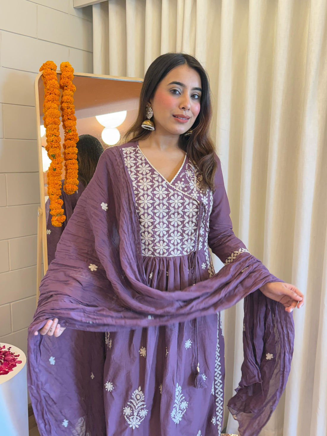 Traditional Purple Dupatta Set for Women – A Blend of Comfort and Style for Every Occasion