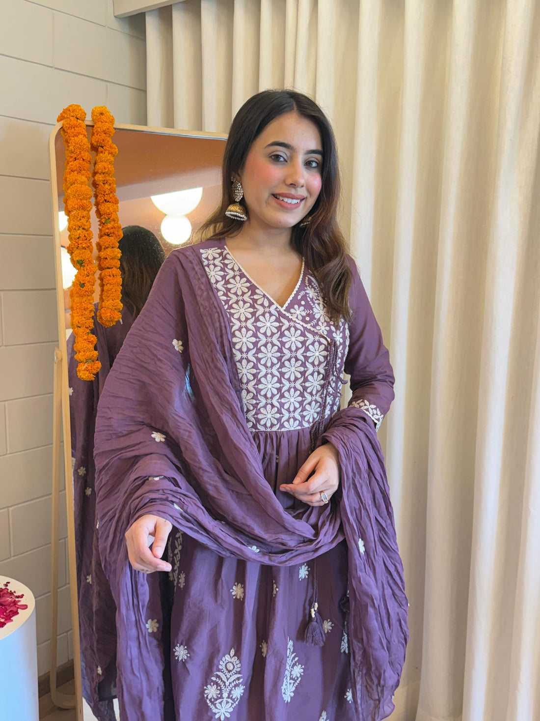 Traditional Purple Dupatta Set for Women – A Blend of Comfort and Style for Every Occasion