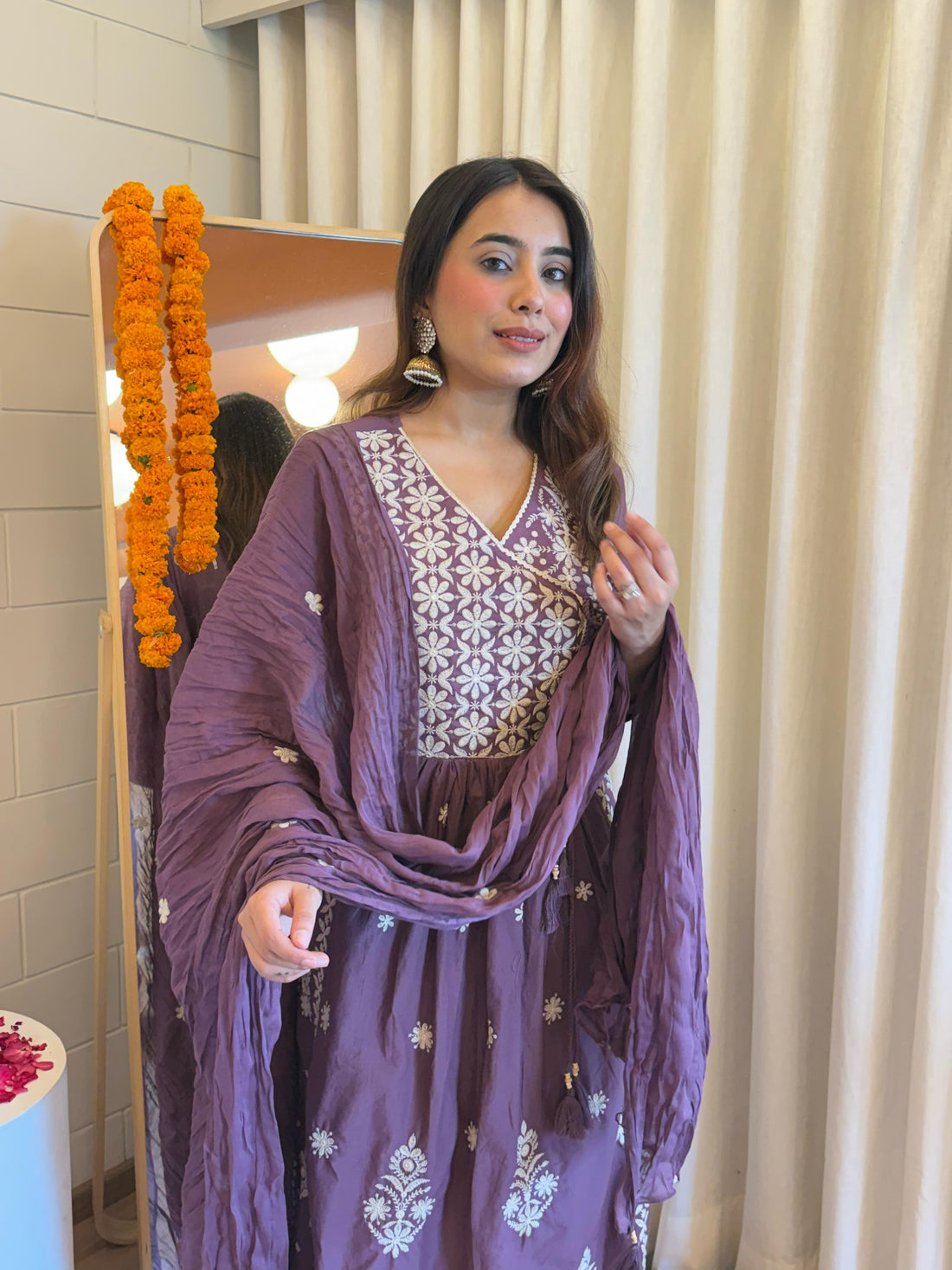 Traditional Purple Dupatta Set for Women – A Blend of Comfort and Style for Every Occasion