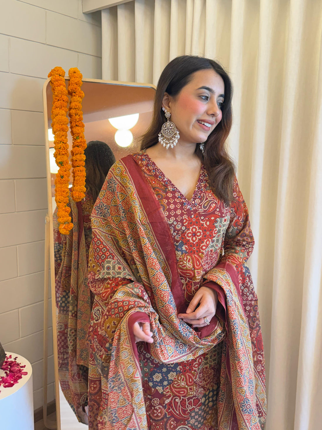 Premium Brown Pair Dupatta Set for Women – Perfect for Party, Office & Everyday Wear