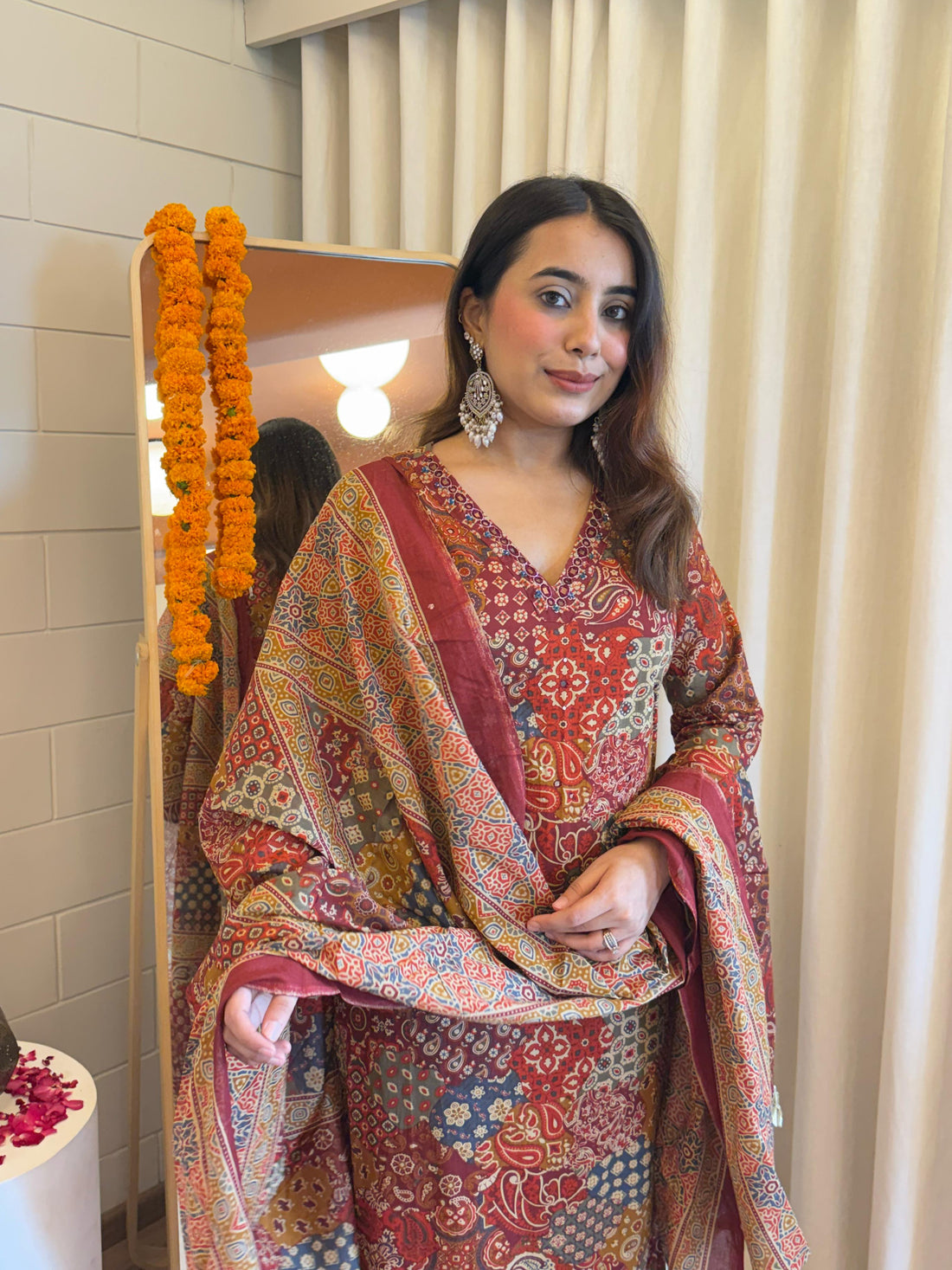 Premium Brown Pair Dupatta Set for Women – Perfect for Party, Office & Everyday Wear