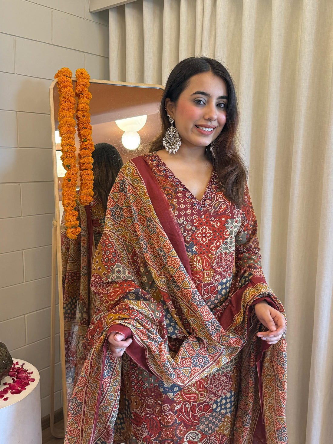 Premium Brown Pair Dupatta Set for Women – Perfect for Party, Office & Everyday Wear