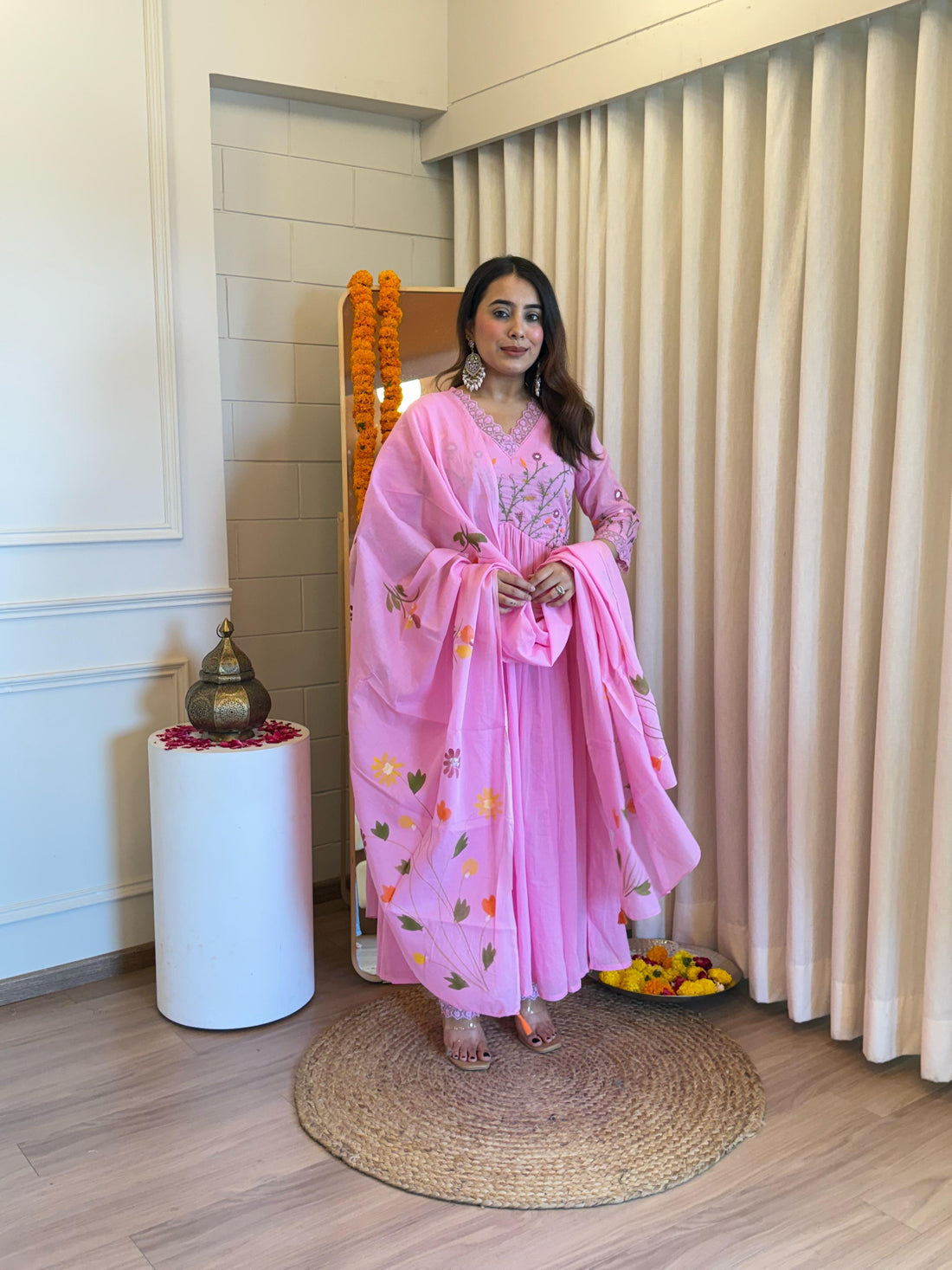 Stylish Pink Dupatta Set for Women – A Charming & Versatile Ethnic Attire