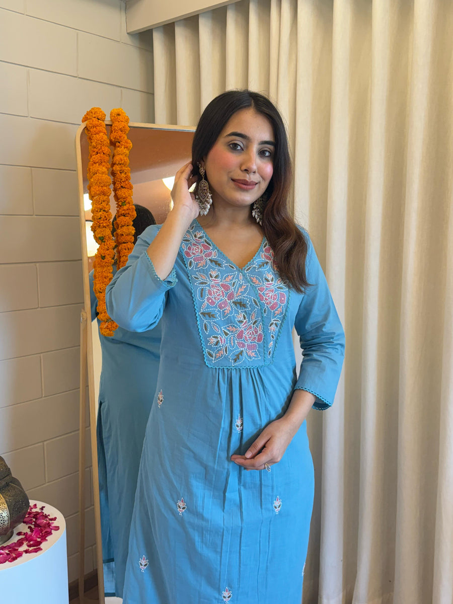 Latest Blue Pant Set for Women – A Must-Have for a Chic & Modern Look