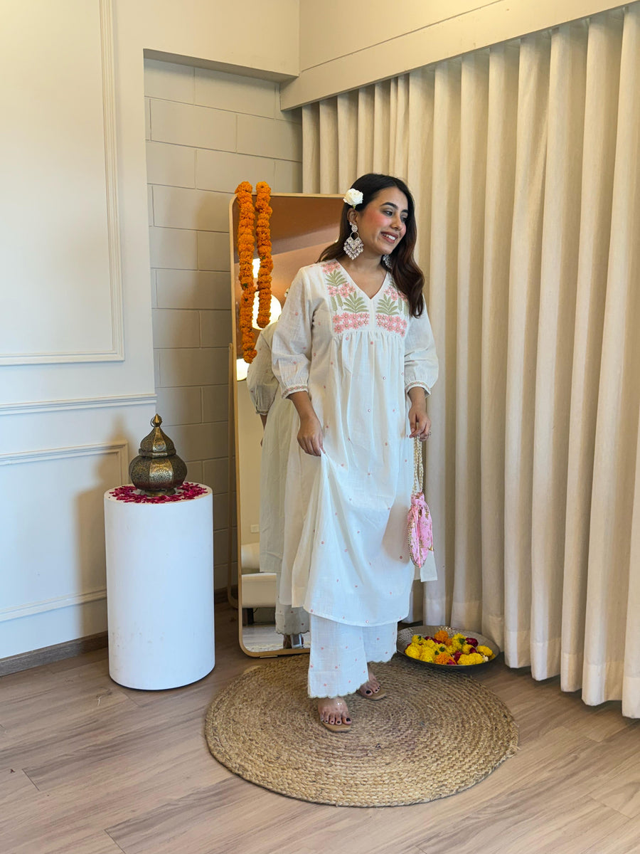 Classic White Pant Set for Women – A Must-Have for Casual & Formal Wear