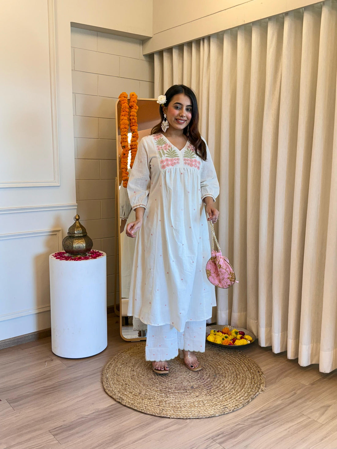 Classic White Pant Set for Women – A Must-Have for Casual & Formal Wear