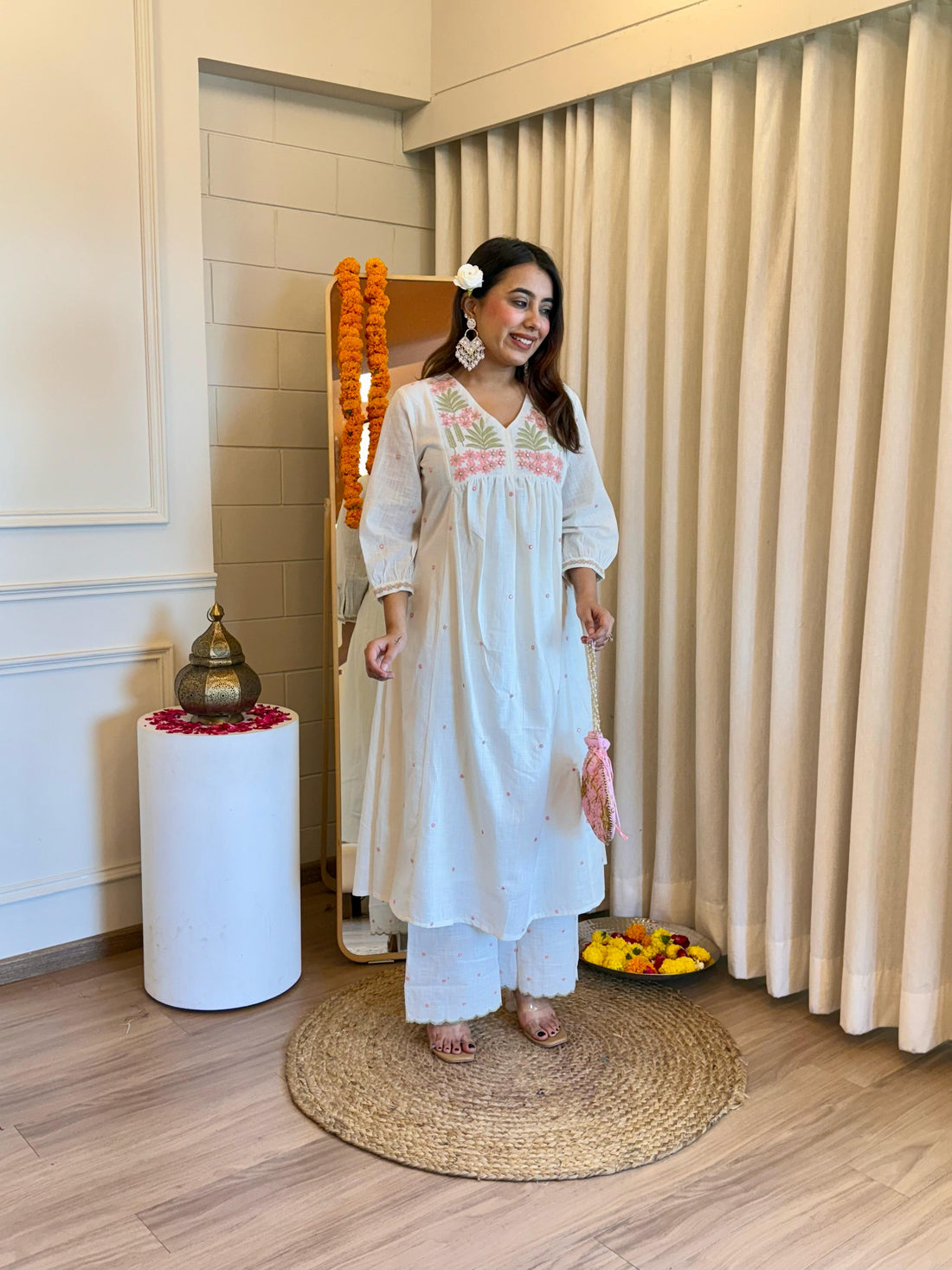 Classic White Pant Set for Women – A Must-Have for Casual & Formal Wear