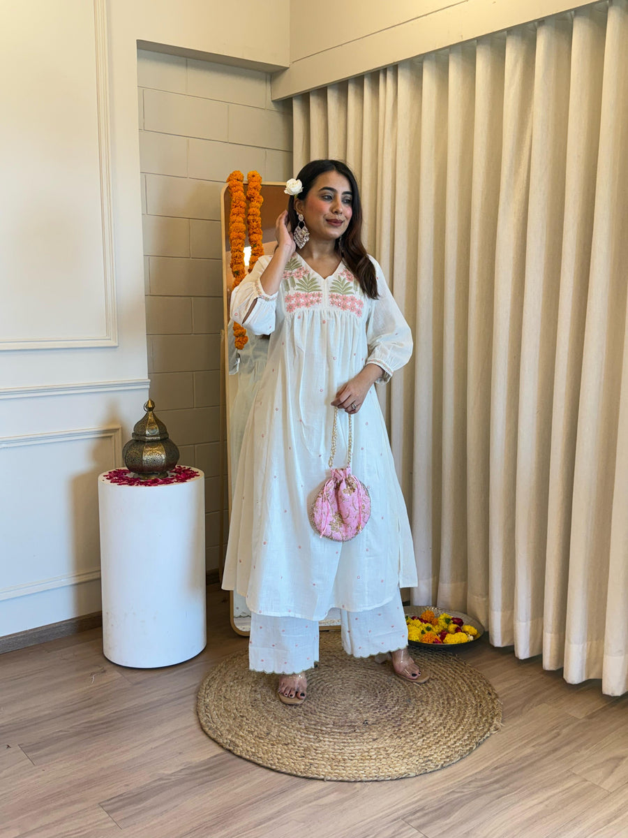 Classic White Pant Set for Women – A Must-Have for Casual & Formal Wear