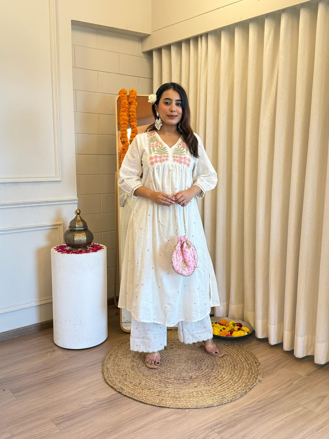 Classic White Pant Set for Women – A Must-Have for Casual & Formal Wear