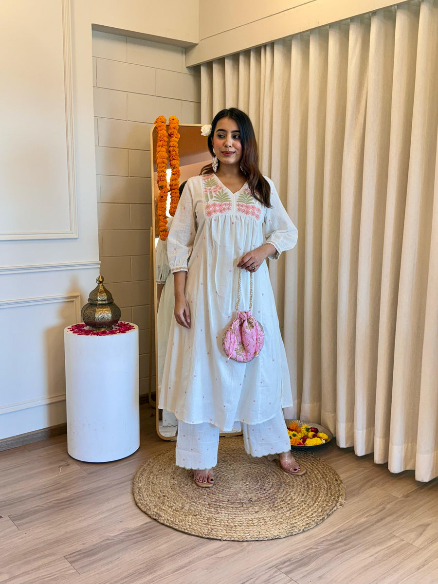Classic White Pant Set for Women – A Must-Have for Casual & Formal Wear