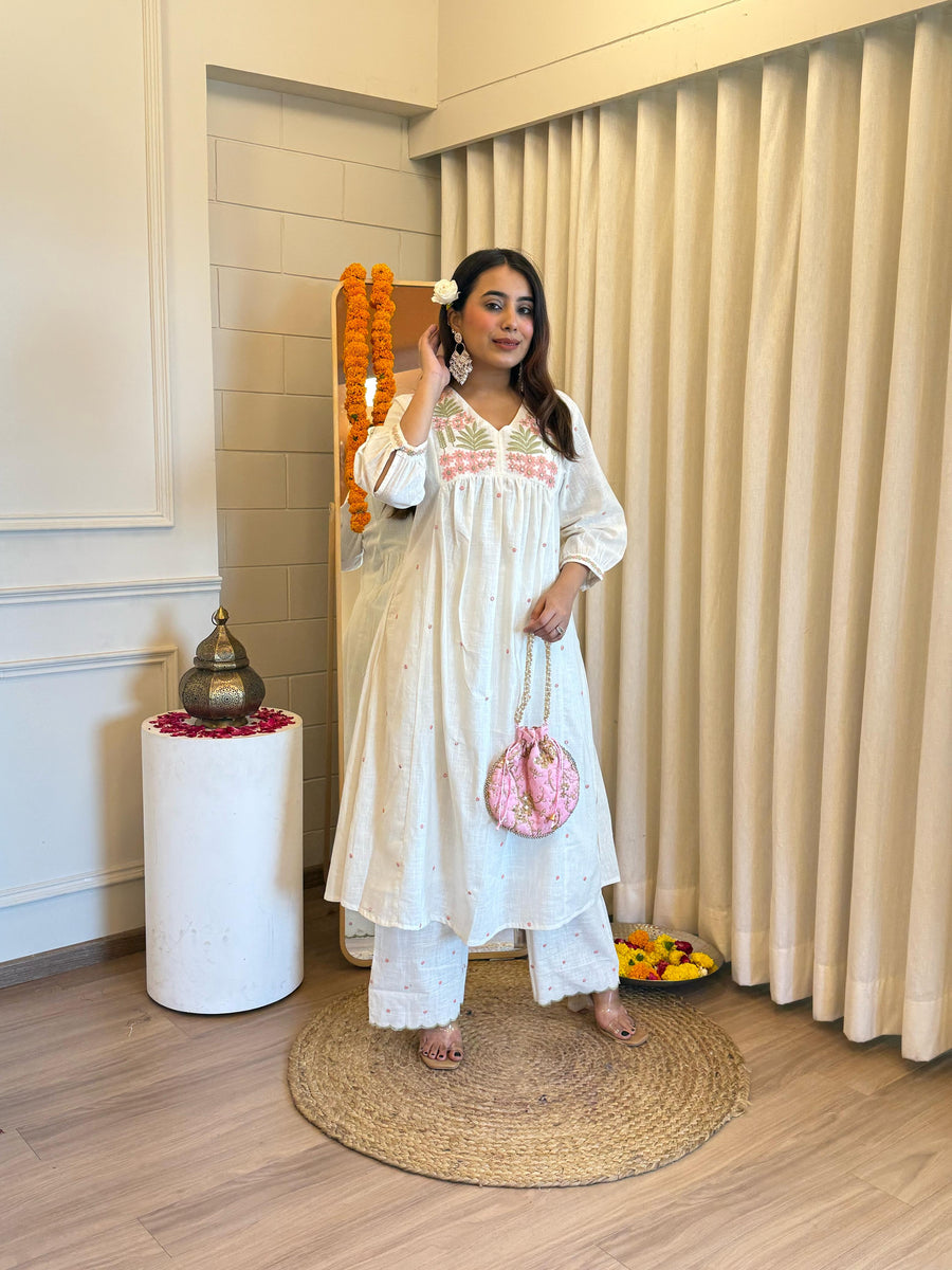 Classic White Pant Set for Women – A Must-Have for Casual & Formal Wear