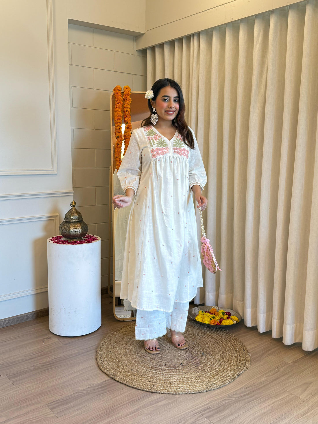 Classic White Pant Set for Women – A Must-Have for Casual & Formal Wear