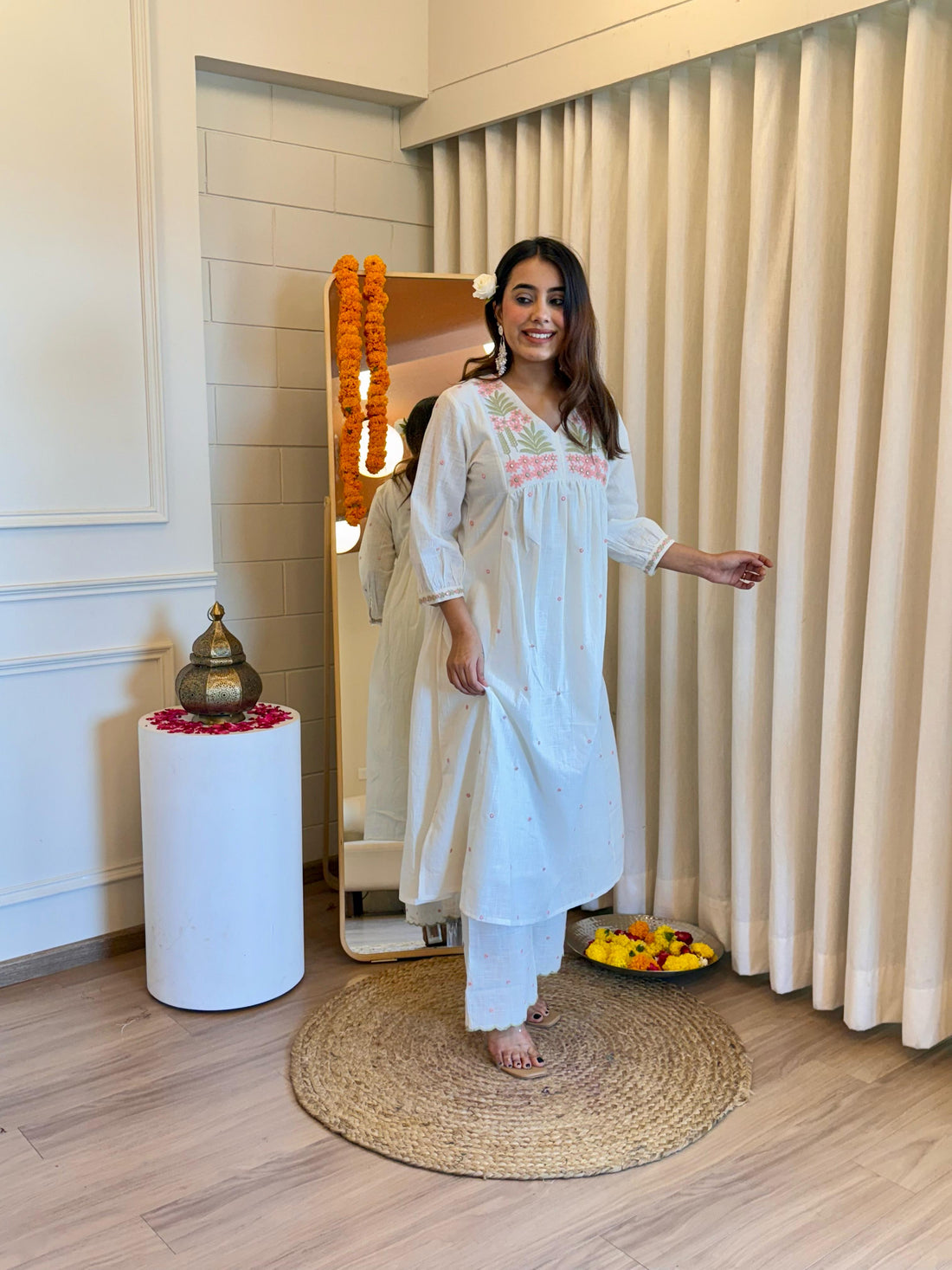 Classic White Pant Set for Women – A Must-Have for Casual & Formal Wear
