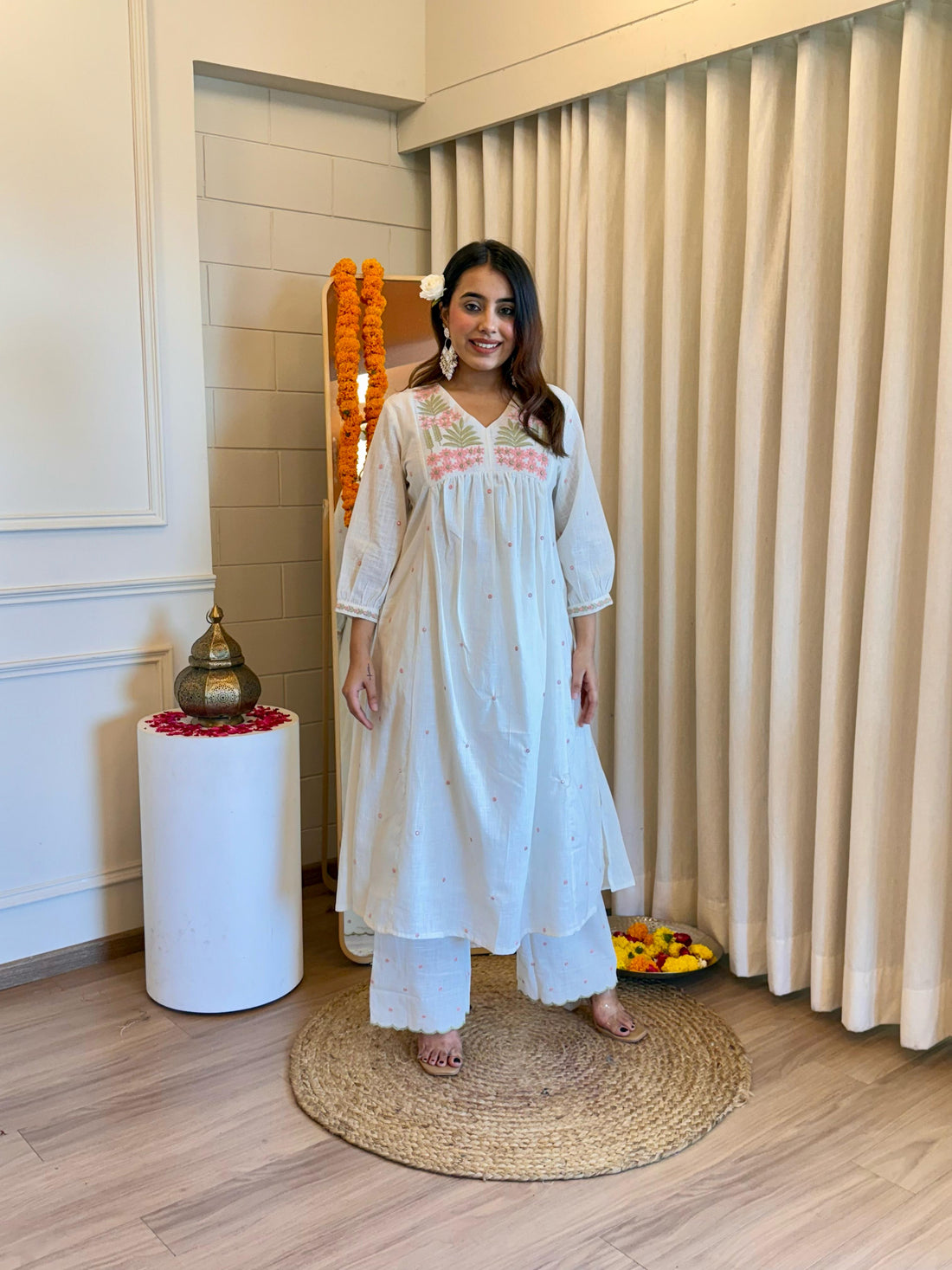 Classic White Pant Set for Women – A Must-Have for Casual & Formal Wear
