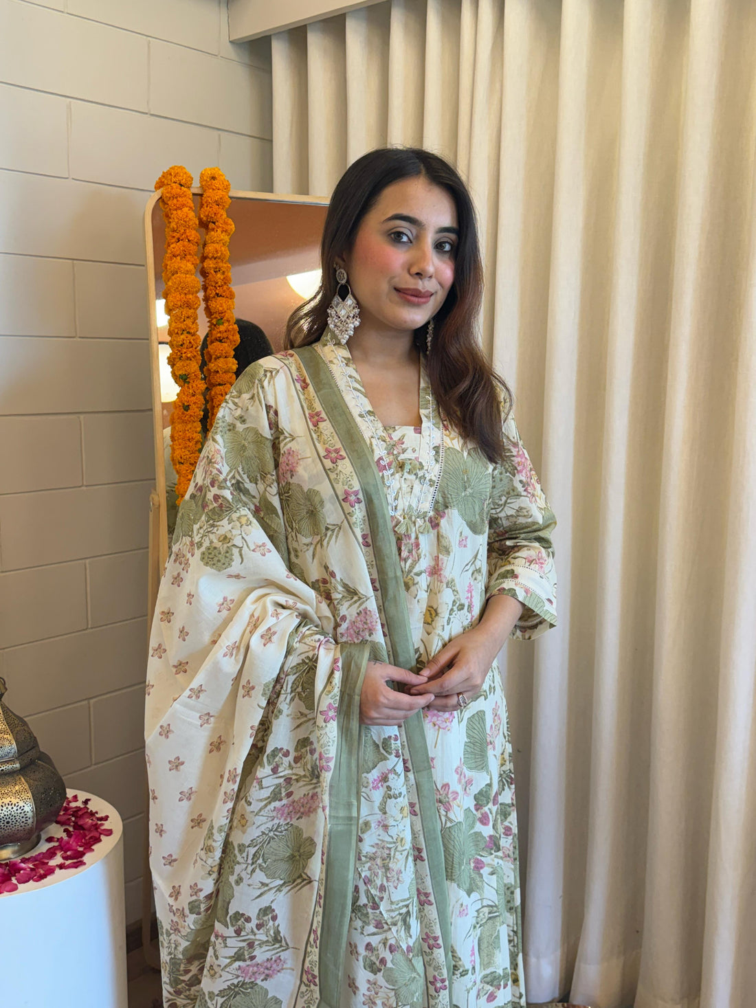 Latest Designer Green Dupatta Set for Women – Ideal for Festive and Party Wear