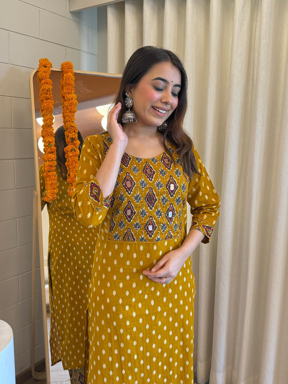 Traditional Yet Trendy Yellow Dupatta Set for Women – Ideal for Day Functions