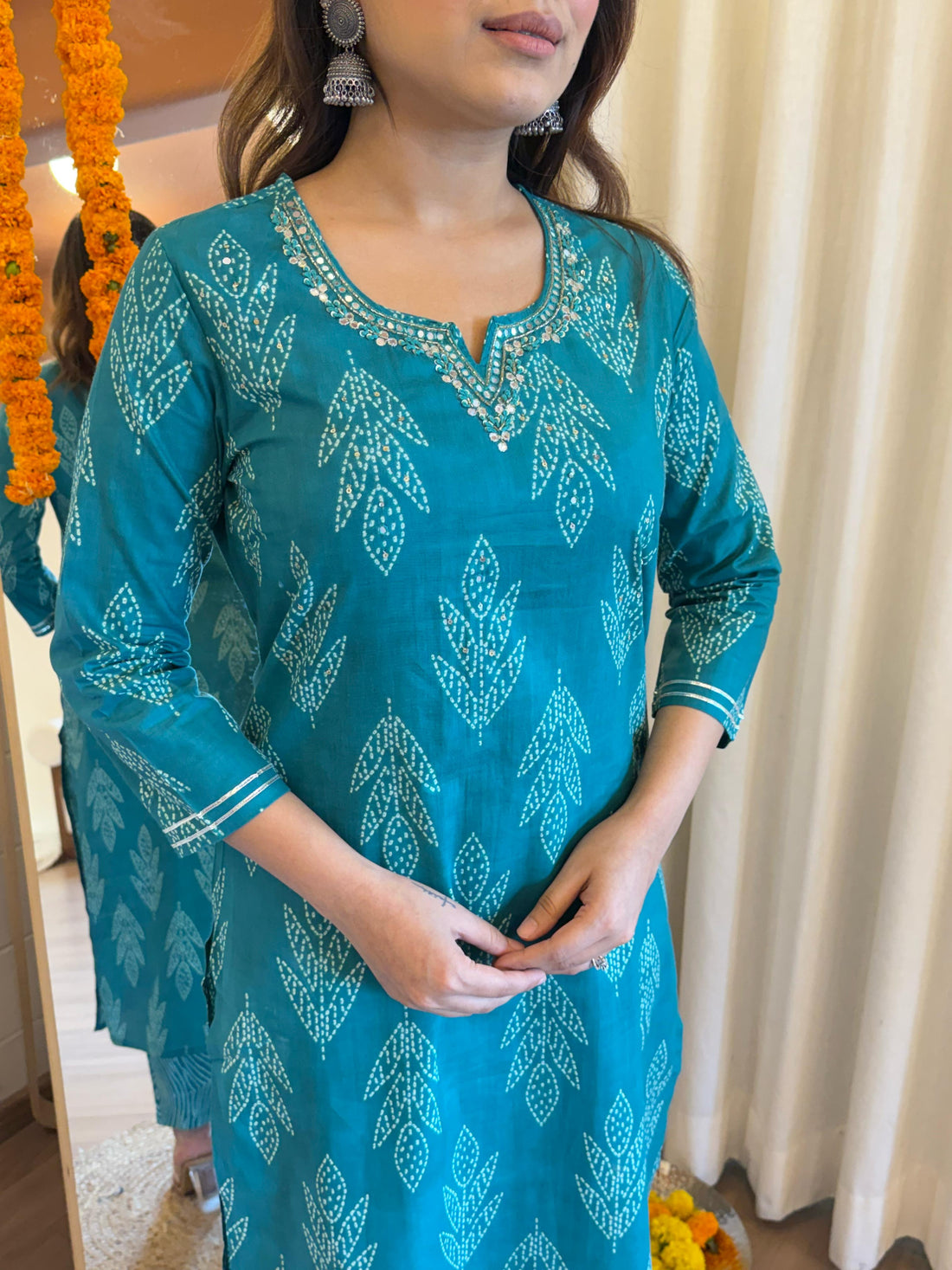 Classic Blue Tone Dupatta Set for Women – Simple, Elegant, and Stylish