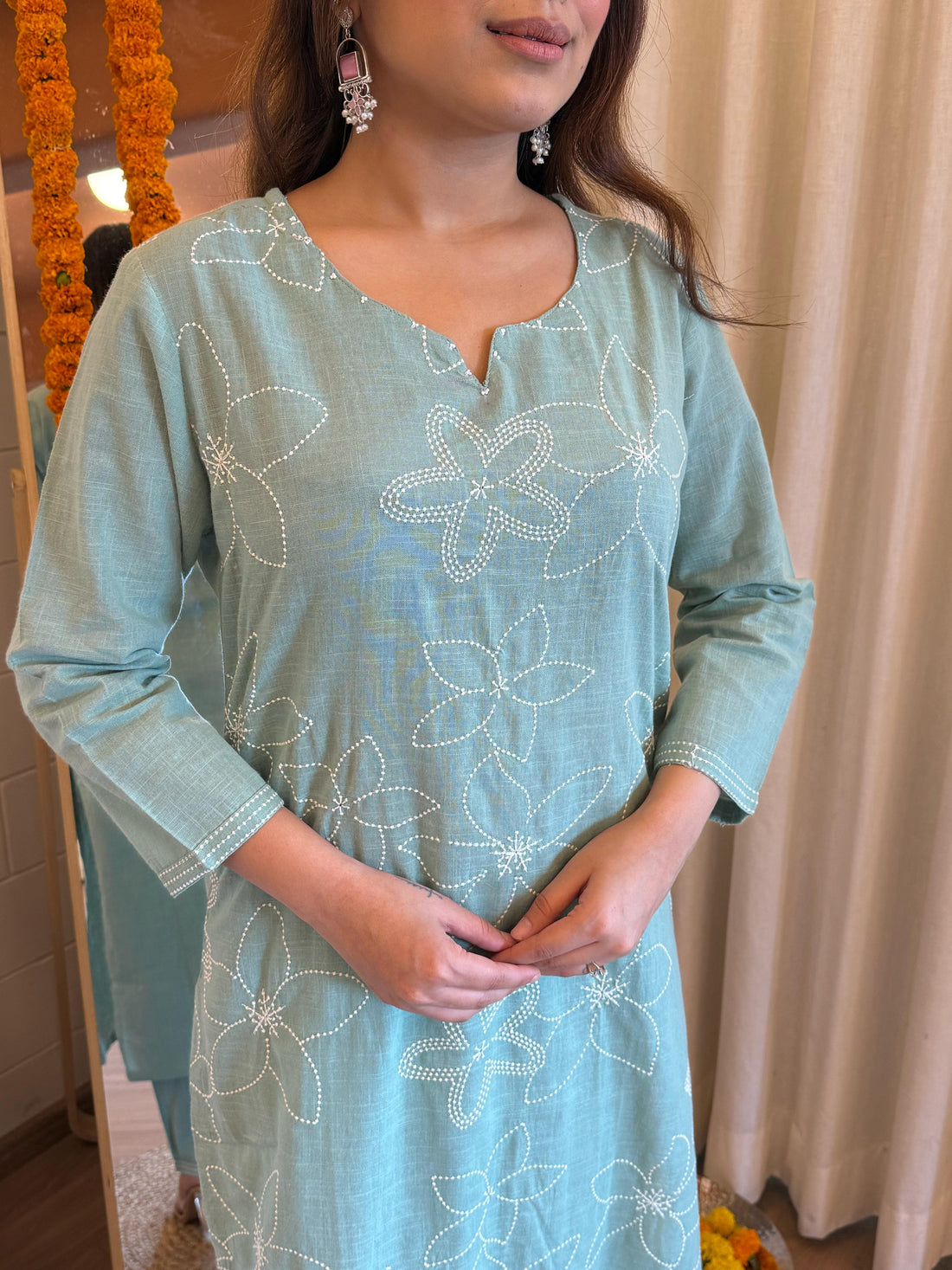 Elegant Light Green Dupatta Set for Women – A Refreshing Touch of Grace