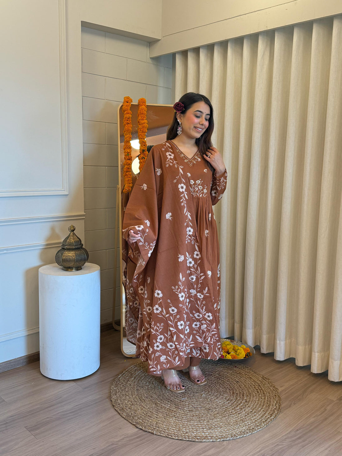 Premium Brown Color Dupatta Set for Women – An Everyday Ethnic Essential