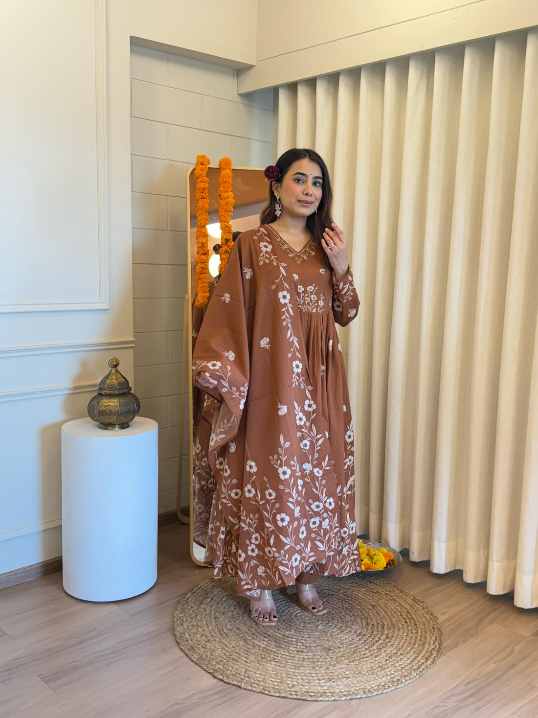 Premium Brown Color Dupatta Set for Women – An Everyday Ethnic Essential