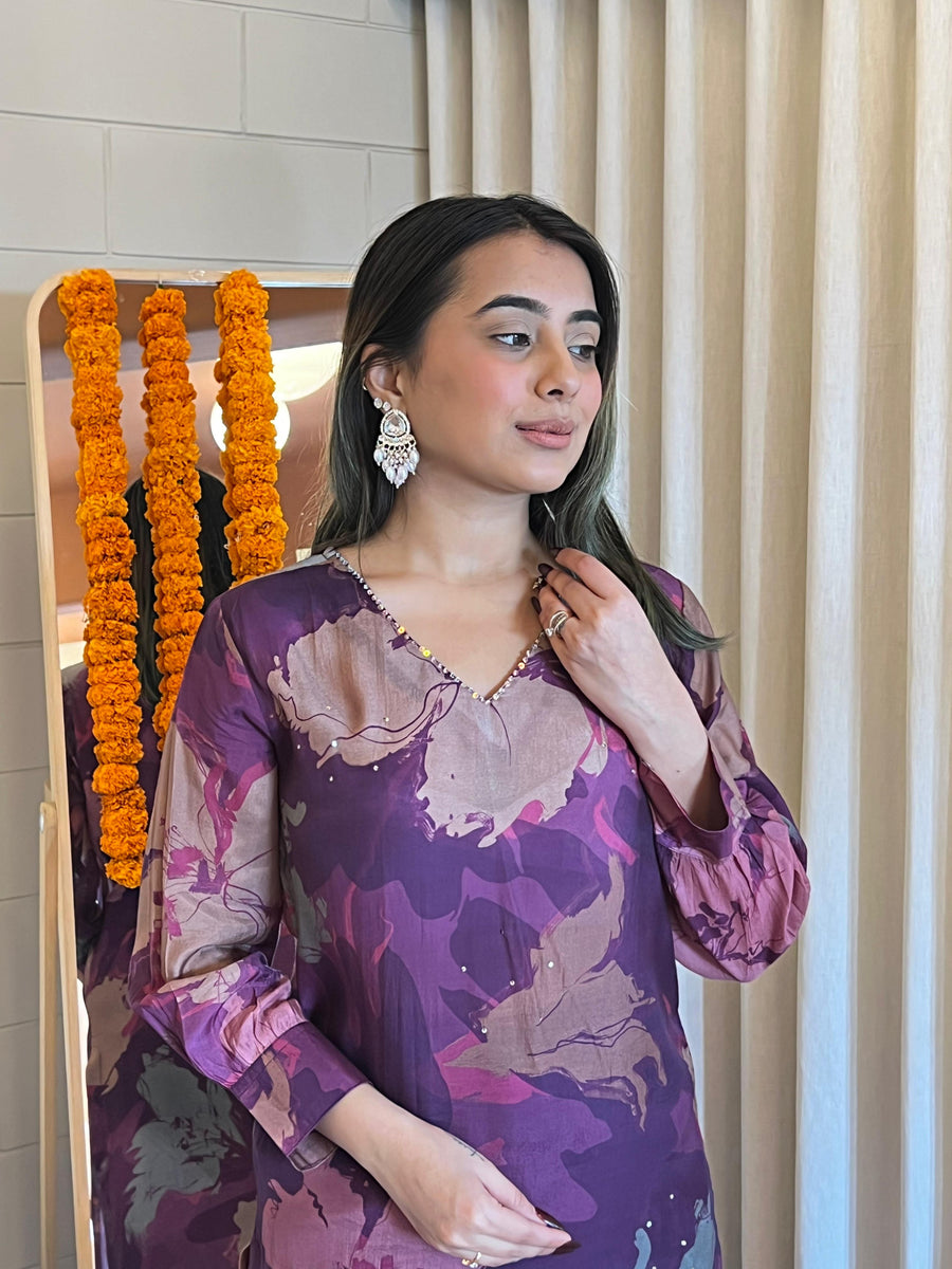 Latest Purple Pant Set for Women – A Must-Have for Effortless Fashion
