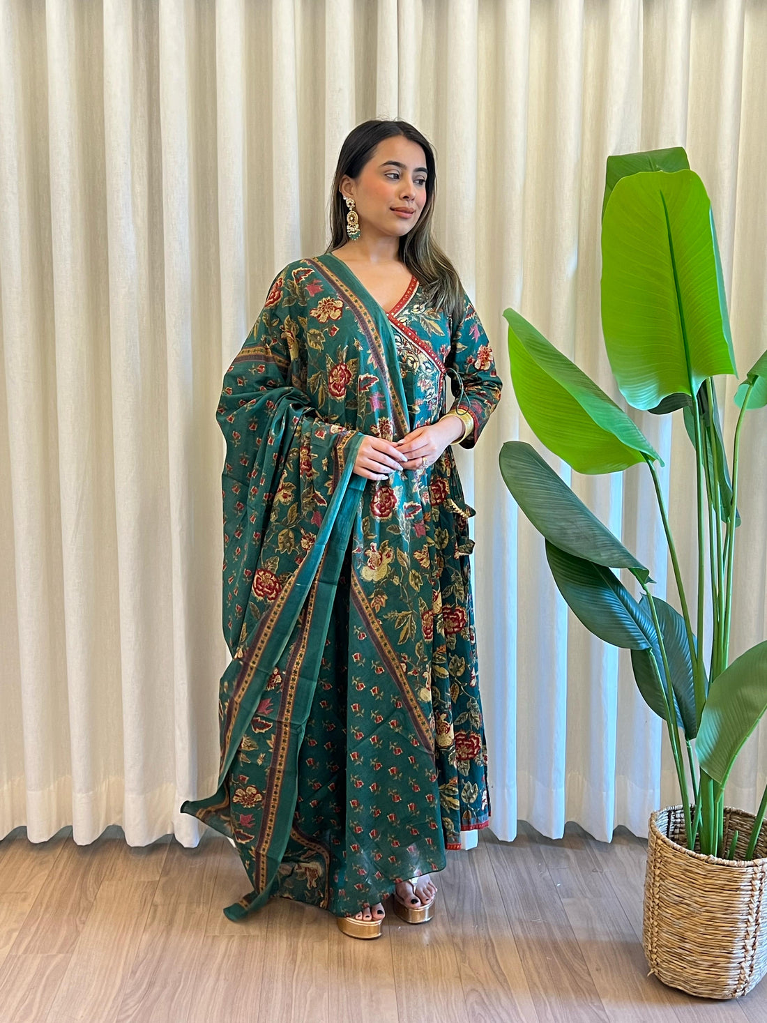 Latest Green Dupatta Set for Women – Designer Indian Ethnic Wear Online