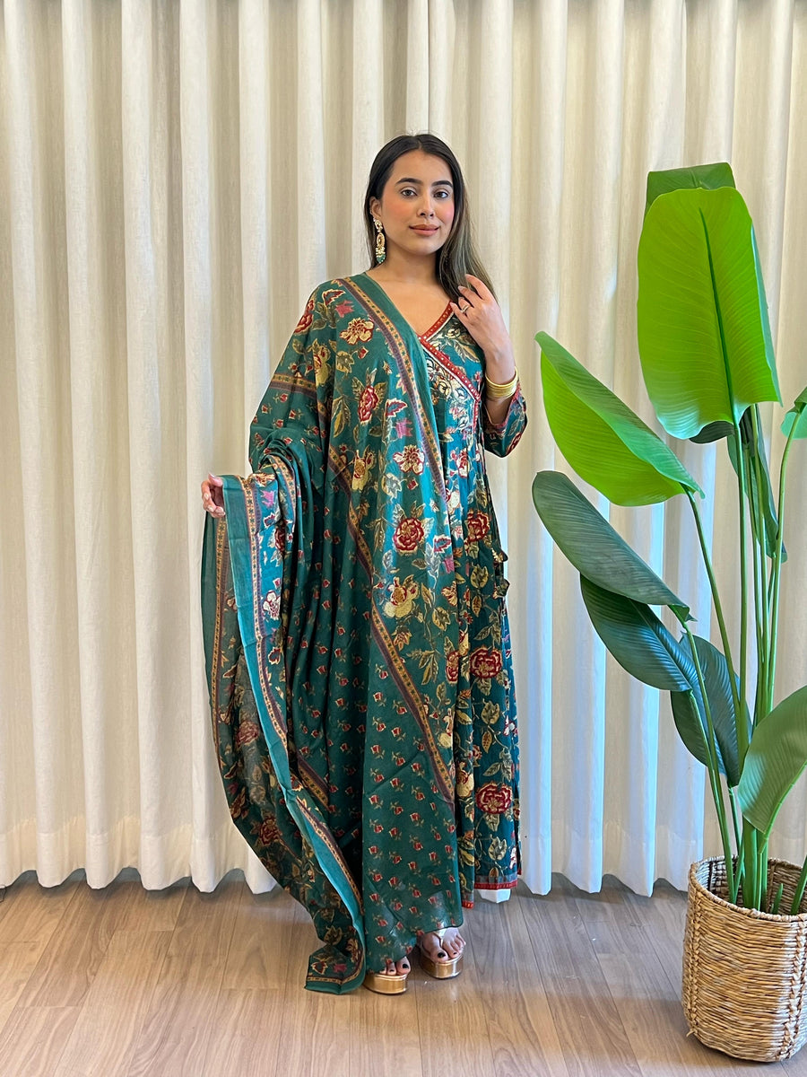 Latest Green Dupatta Set for Women – Designer Indian Ethnic Wear Online