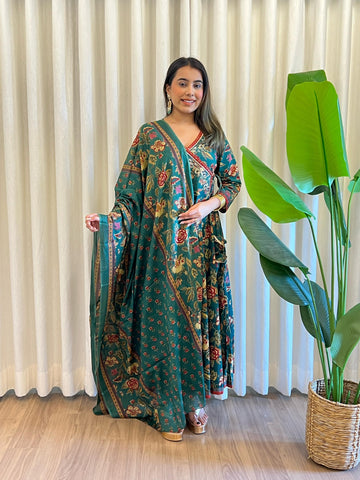 Latest Green Dupatta Set for Women – Designer Indian Ethnic Wear Online